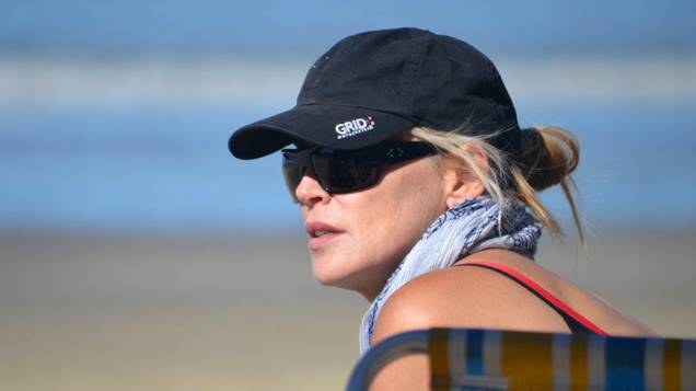 Sharon Stone no Balneário de Camboriú, em Florianópolis Sharon Stone no Balneário de Camboriú, em Florianópolis
