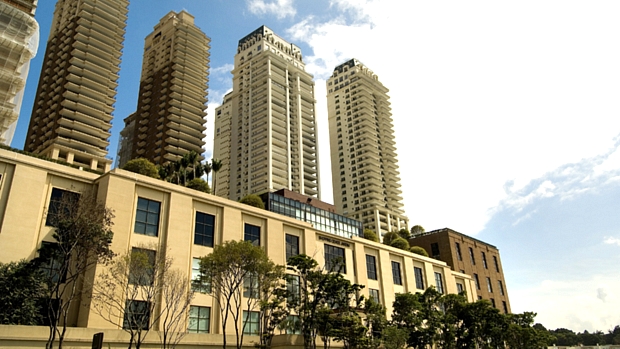 Shopping Cidade Jardim e edifícios do Parque Cidade Jardim, na Marginal Pinheiros