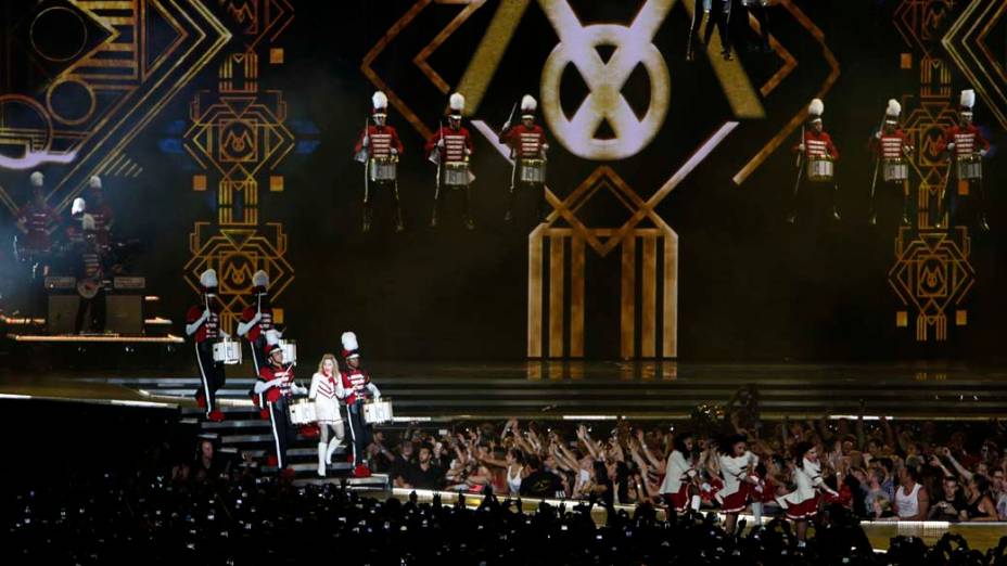 Apresentação da turnê mundial da cantora Madonna, em Israel