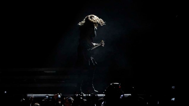 Madonna durante show em Tel Aviv, Israel