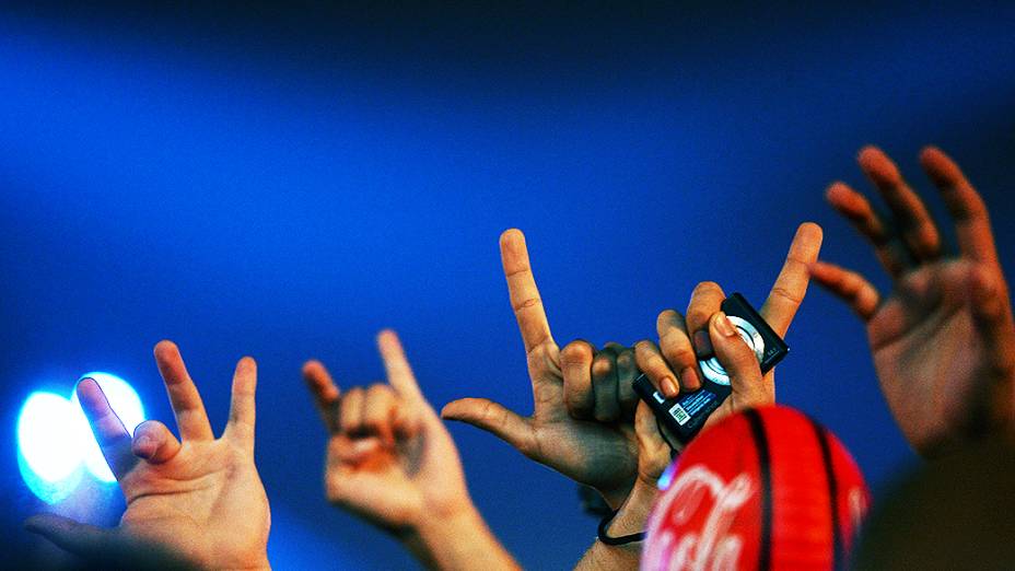 Fãs do Metallica durante show no Rock in Rio 2013