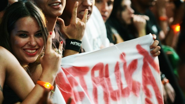 Fãs do Metallica durante show no Rock in Rio 2013