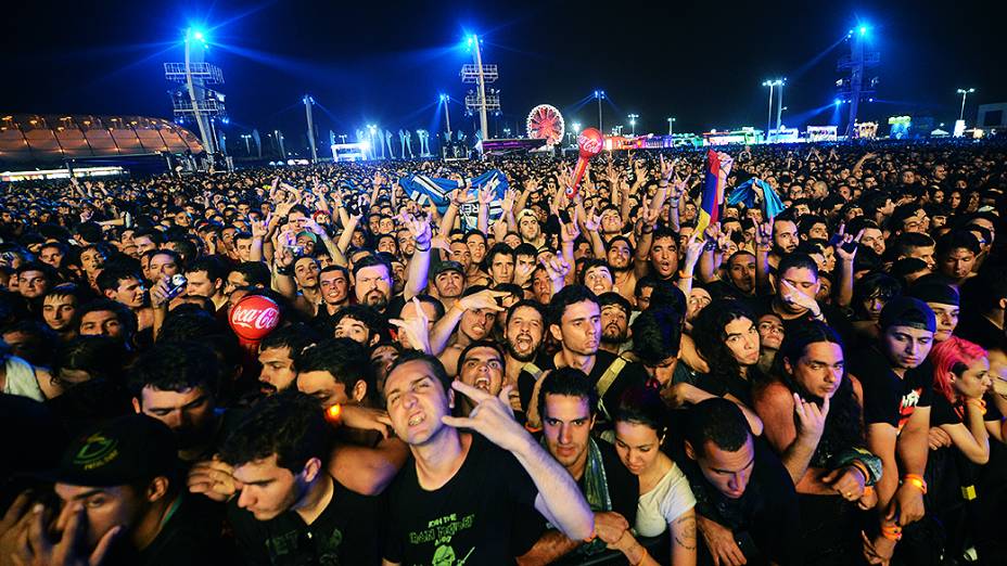 Fãs do Metallica durante show no Rock in Rio 2013