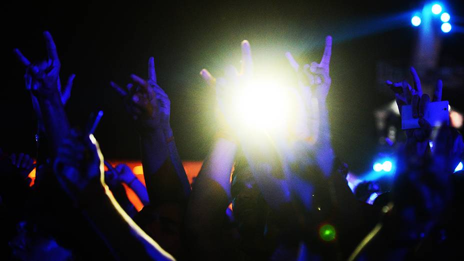 Fãs do Metallica durante show no Rock in Rio 2013