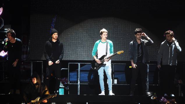 A banda One Direction se apresentou no estádio do Morumbi, em São Paulo