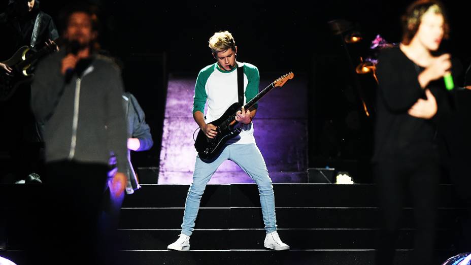 A banda One Direction se apresentou no estádio do Morumbi, em São Paulo