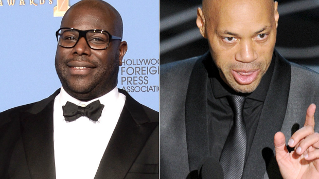Steve McQueen e John Ridley, diretor e roteirista de '12 Anos de Escravidão'