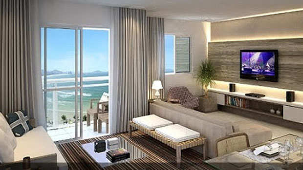 Imagens de um apartamento no prédio em que Lula adquiriu um triplex