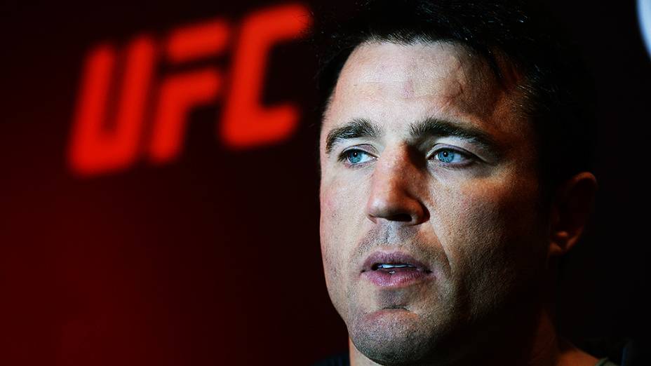 Chael Sonnen durante a pesagem do UFC em São Paulo