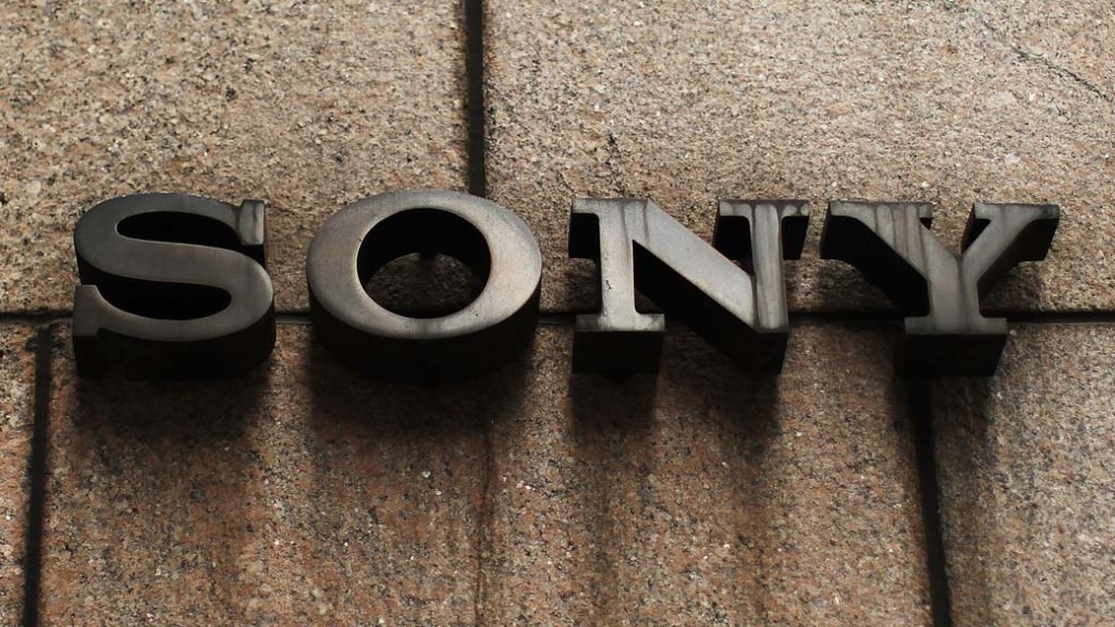 Logo da empresa Sony, em Nova York