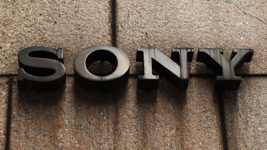 Logo da empresa Sony, em Nova York