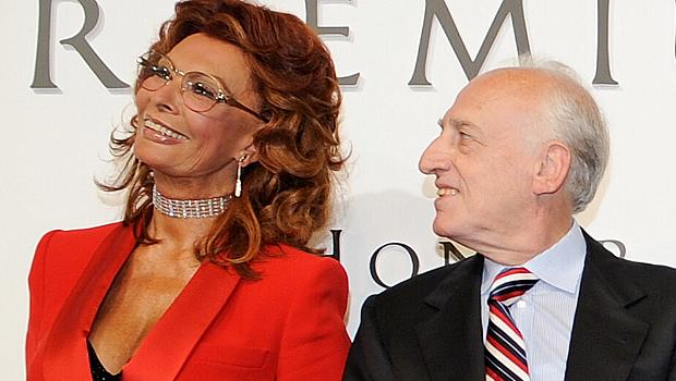 Sophia Loren e o pianista italiano Maurizio Pollini