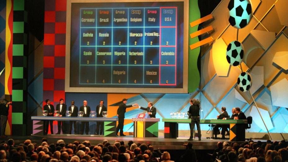 Sorteio dos grupos da Copa de 1994, em Las Vegas