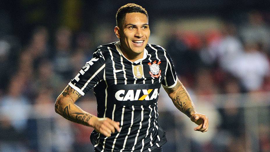 Gol de Guerrero do Corinthians na partida contra o São Paulo no Morumbi<br>  <br>   