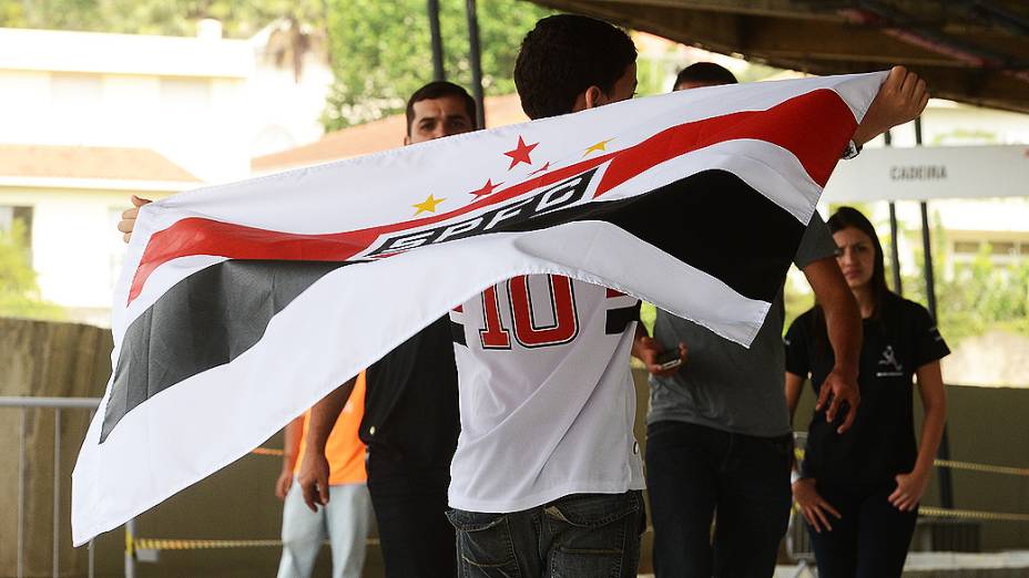 Torcida durante o jogo São Paulo e Fluminense no Morumbi