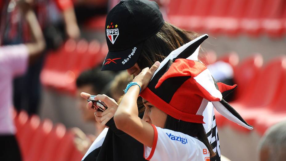 Torcida durante o jogo São Paulo e Fluminense no Morumbi