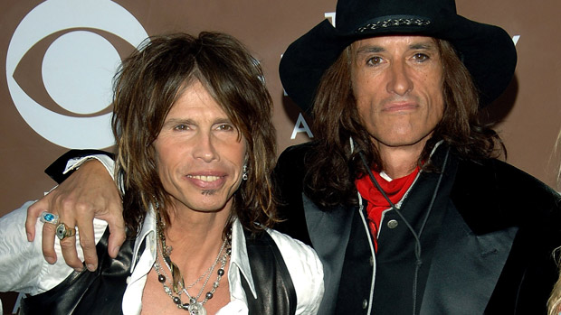 Aerosmith: o vocalista Steven Tyler e o guitarrista Joe Perry