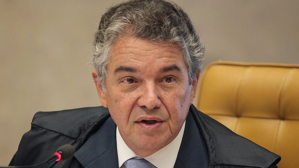 O ministro Marco Aurélio começou a leitura de seu voto na Argüição de Descumprimento de Preceito Fundamental, em Brasília