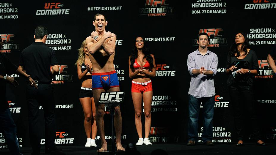 Steve Siler durante a pesagem do UFC de Natal