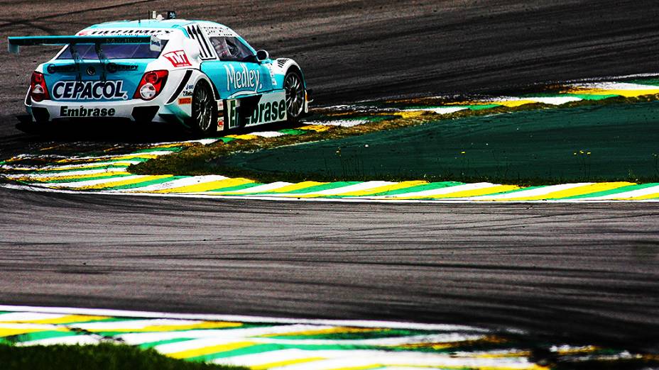 Rubens Barrichello durante a Corrida do Milhão da Stock Car, no Autódromo de Interlagos
