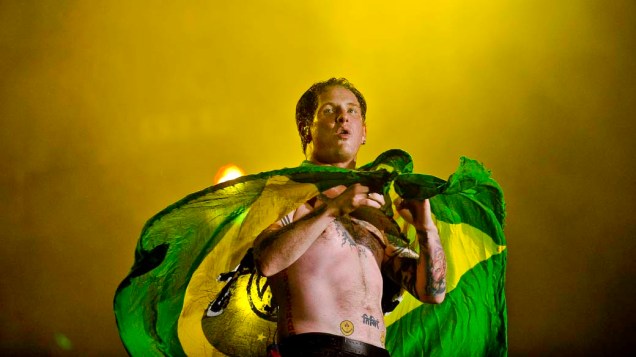 Show da banda Stone Sour no palco Mundo, no segundo dia do Rock in Rio, 24/09/11