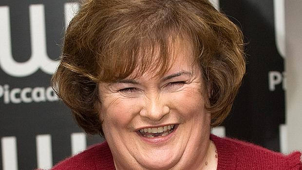 Susan Boyle feliz com a carreira