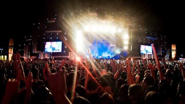 O público durante o show do System of a Down no palco Mundo, no último dia do Rock in Rio, em 02/10/2011