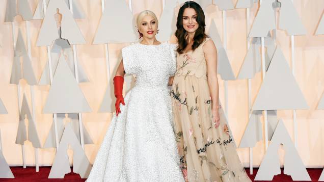Lady Gaga e Keira Knightley no Oscar 2015