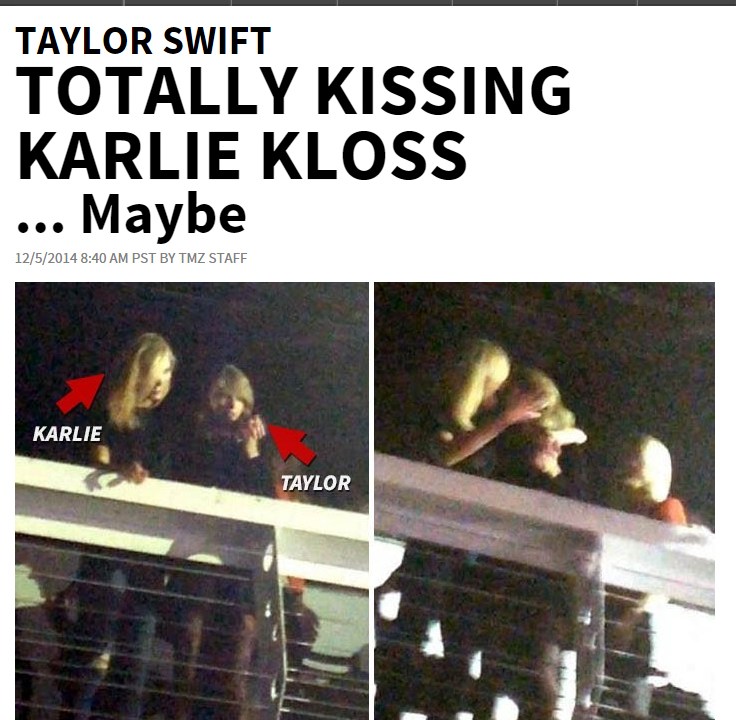 Taylor Swift é flagrada com a modelo Karlie Kloss