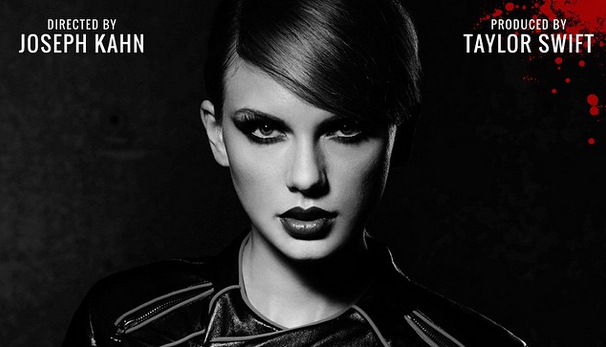 Taylor Swift em cartaz para o clipe Bad Blood