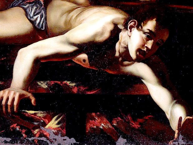 A tela 'O Martírio de São Lourenço', que pode ter sido feita pelo italiano Caravaggio