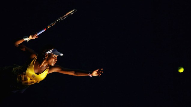 A americana Vênus Williams durante jogo da segunda rodada do Aberto da Austrália - 19/01/2011