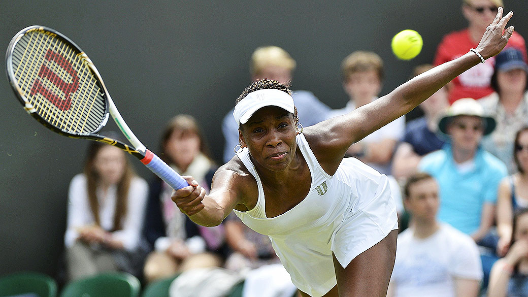A tenista americana Venus Williams durante Wimbledon 2012