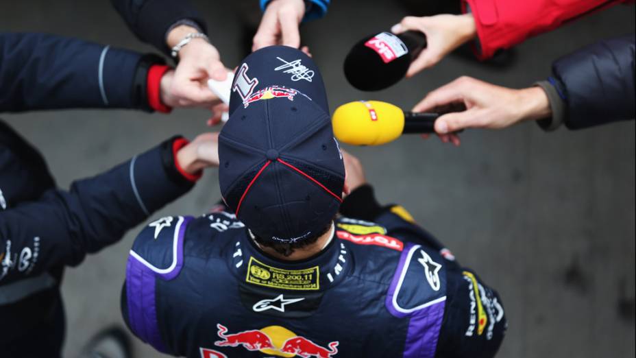 Sebastian Vettel após teste da Red Bull, na Espanha