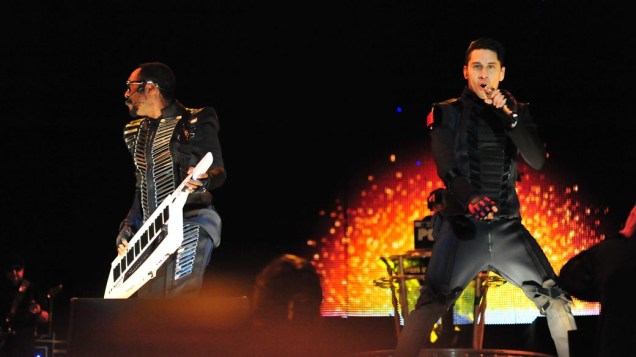 The Black Eyed Peas durante show no palco Energia & Consciência, no primeiro dia do festival SWU em Paulínia, em 12/11/2011