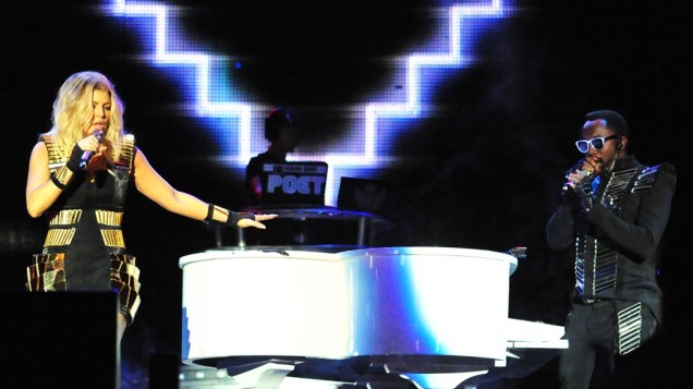 The Black Eyed Peas durante show no palco Energia & Consciência, no primeiro dia do festival SWU em Paulínia, em 12/11/2011