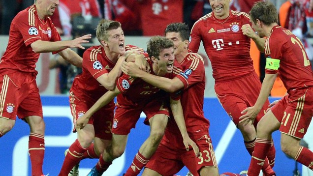 Thomas Mueller marcou o gol do Bayern de Munique no tempo regulamentar