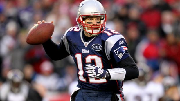 Tom Brady, do New England Patriots, na vitória contra o Baltimore Ravens