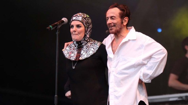 Show de Mutantes e Tom Zé no palco Sunset, no último dia do Rock in Rio, em 02/10/2011
