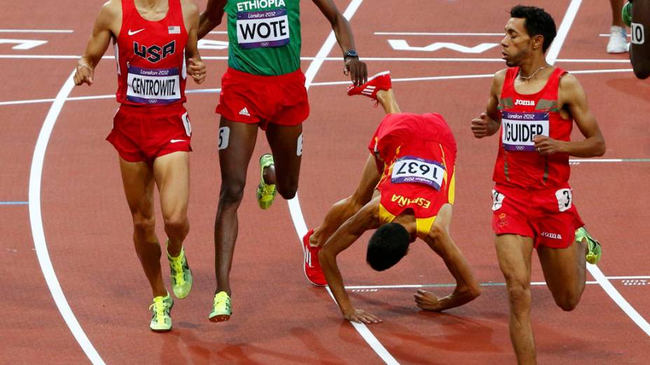 O espanhol Diego Ruiz nos 1500m