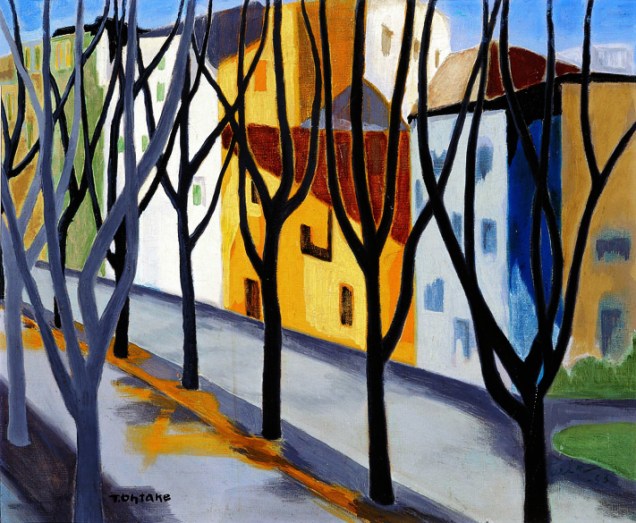 Tomie Ohtake, pintura figurativa, sem título, 1953 Tomie Ohtake, pintura figurativa, sem título, 1953