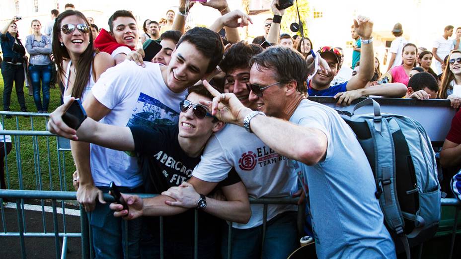 Público na apresentação de Tony Hawk em Foz do Iguaçu, no X-Games 2013