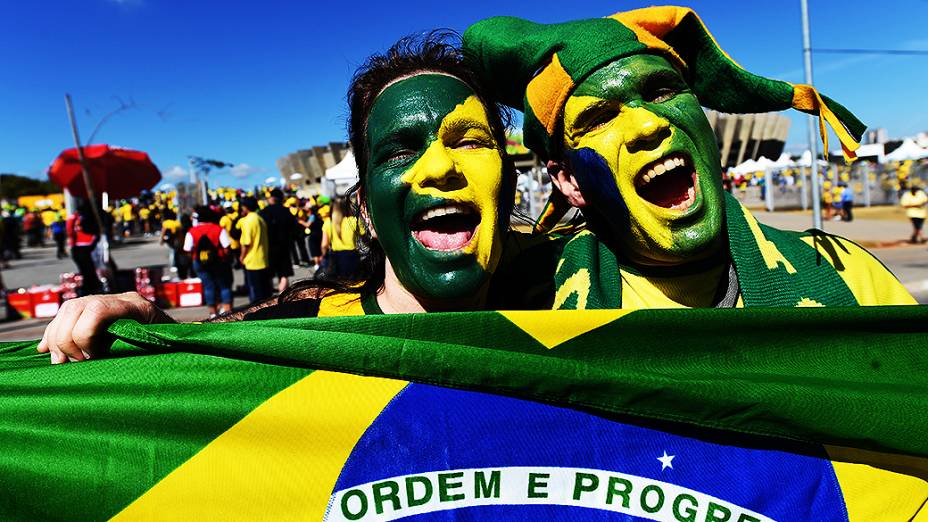 Movimentação no Mineirão antes da partida entre Brasil e Chile, em Belo Horizonte