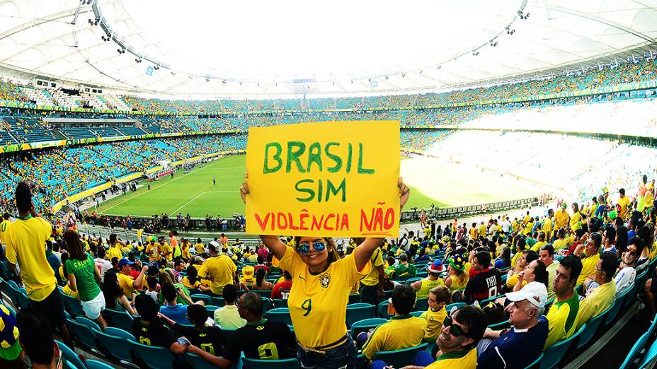 Brasil vence a Itália e é líder do grupo A, pela Copa das Confederações, em Salvador