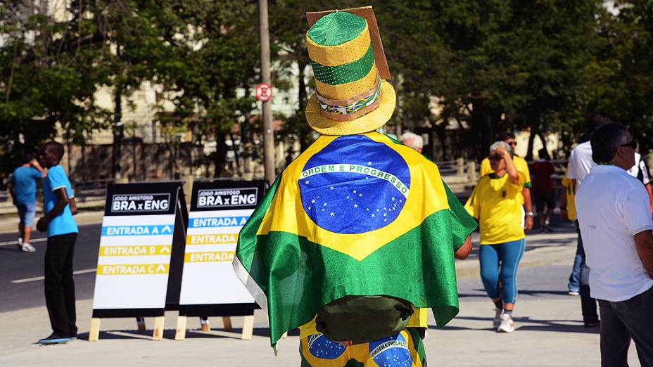 Torcida brasileira comparece no Maracanã