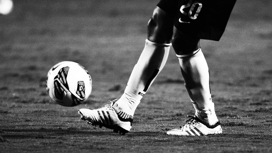 Lance na partida entre Corinthians e San Jose da Bolívia no Pacaembu