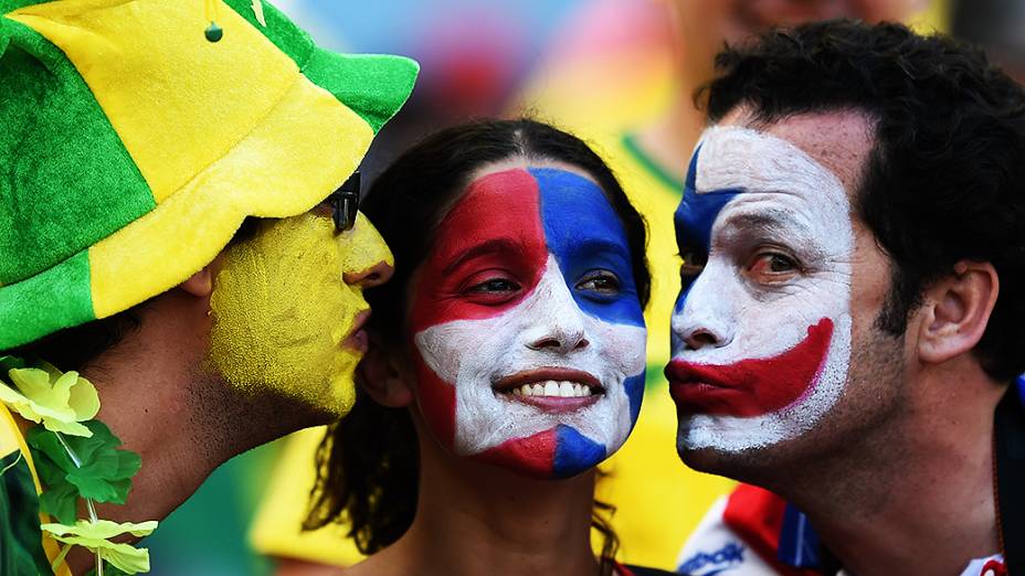 Torcida no estádio Mineirão na partida Brasil x Chile