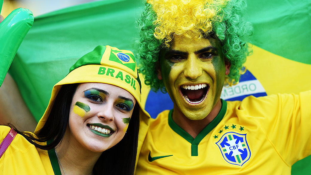 Torcida na partida Brasil x Chile, da Copa do Mundo 2014