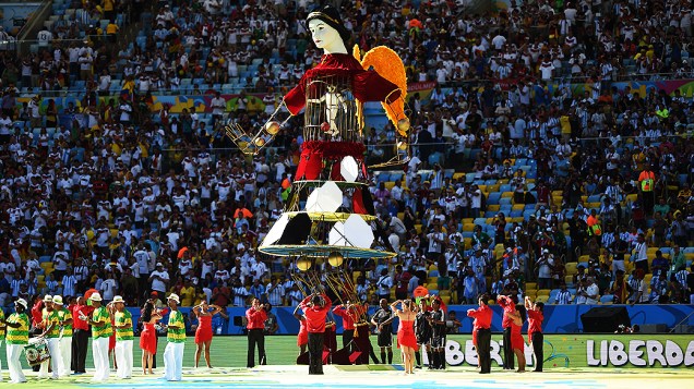 Cerimônia de encerramento da Copa do Mundo no Maracanã, no Rio