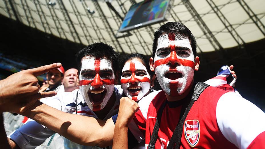 Torcida da Inglaterra durante a Copa do Mundo, em Belo Horizonte